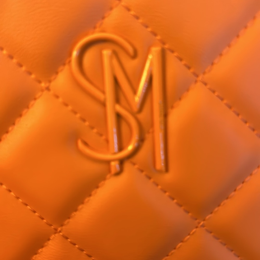 Steve Madden  bright orange crossbody bag with silver hardware. BNWOTS! - Picture 5 of 11